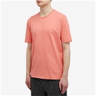 Folk Men's Contrast Sleeve T-Shirt in Coral