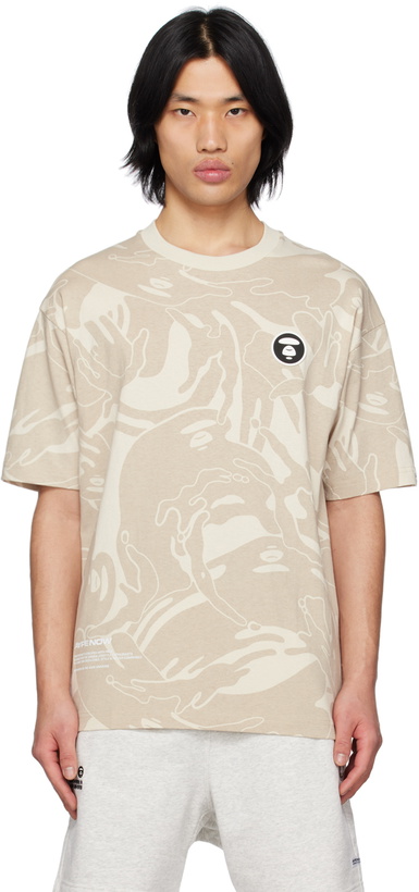 Photo: AAPE by A Bathing Ape Beige Now Camouflage T-Shirt