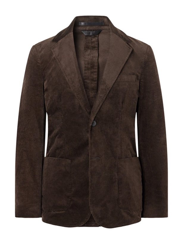 Photo: Sunspel - Cotton-Blend Corduroy Blazer - Brown
