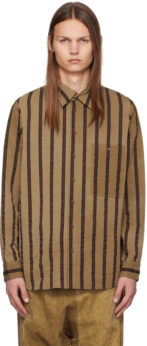 Tシャツ・カットソー UMA WANG TAB TOP Beige Tab Shirt by UMA WANG on Sale
