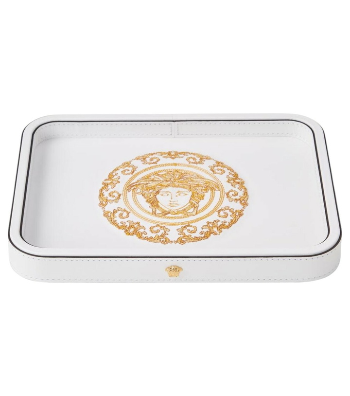 Photo: Versace Home Medusa Gala Big leather tray