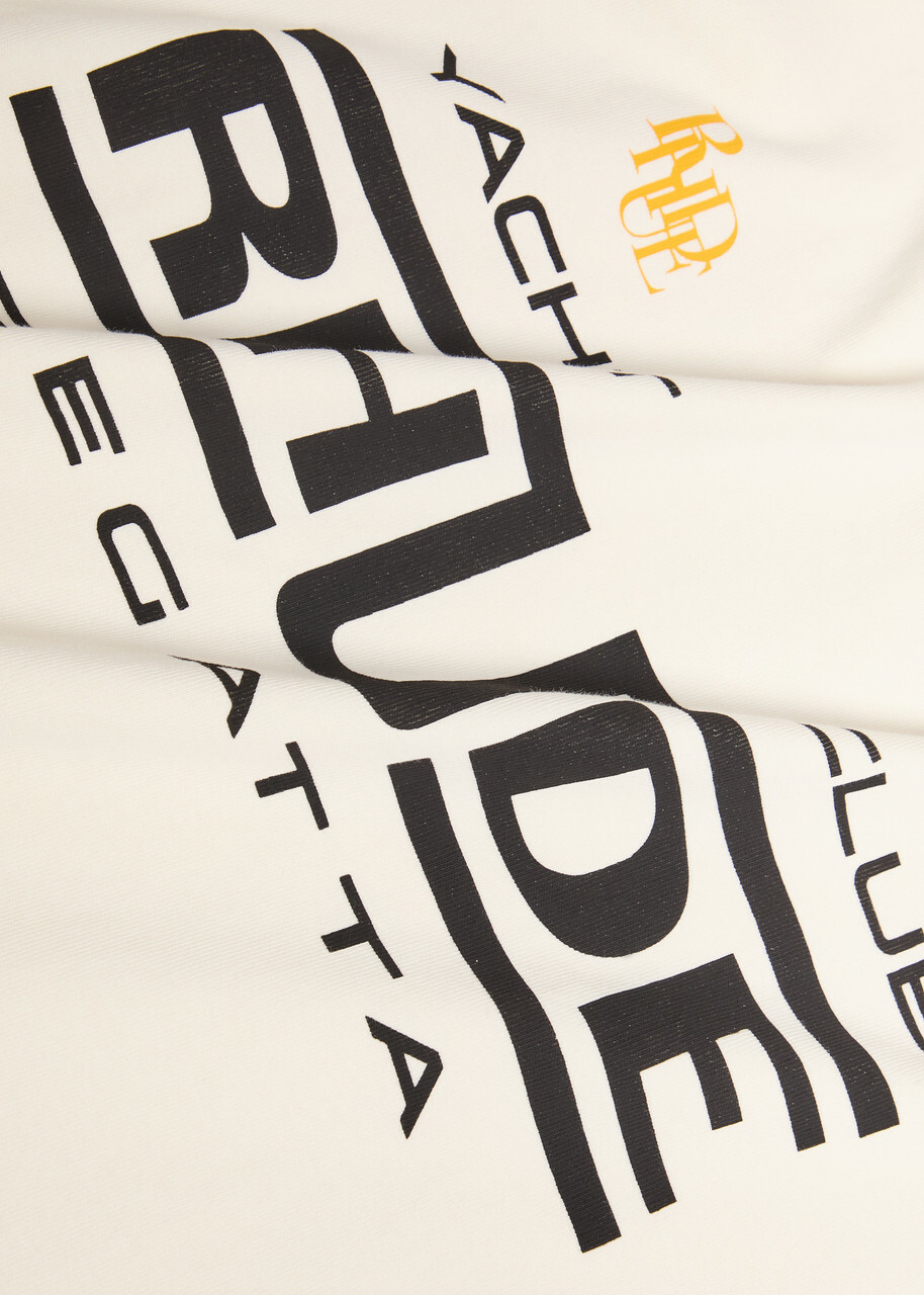 Rhude Regatta Printed Cotton T-shirt White