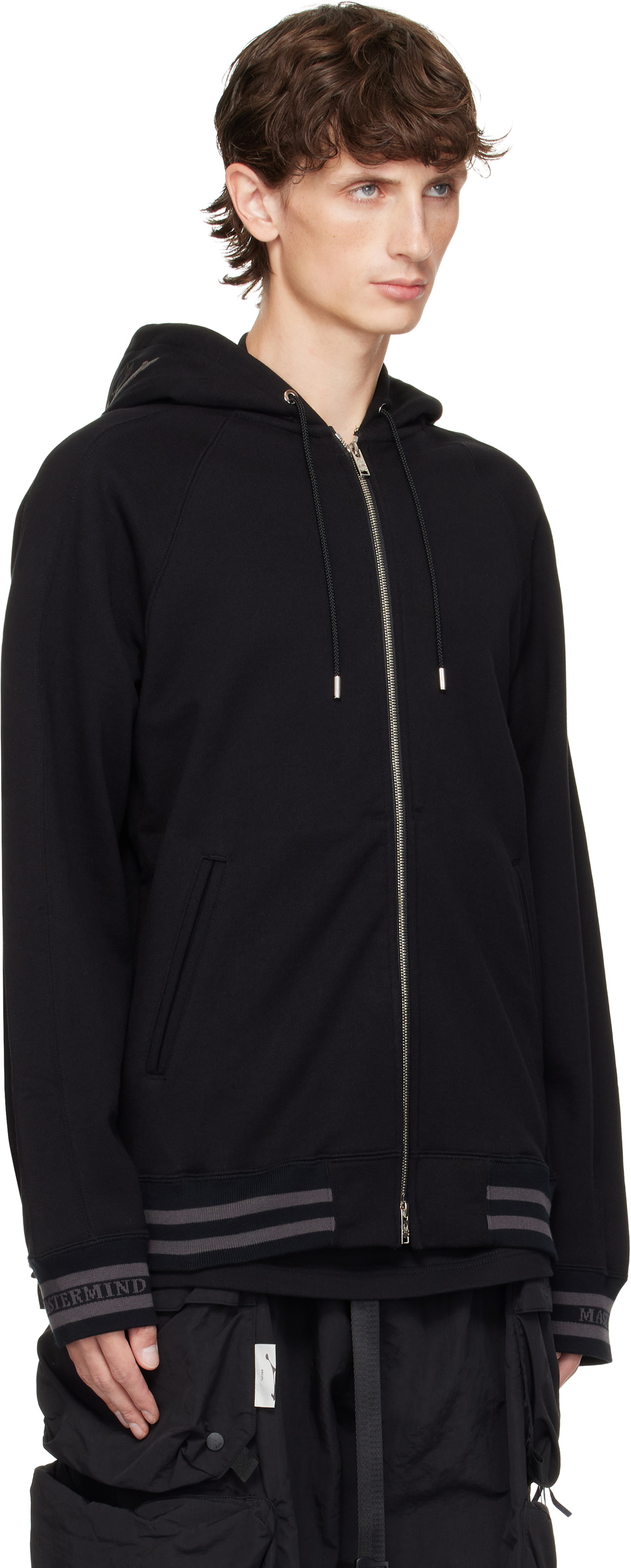 mastermind JAPAN Black Souvenir Full-Zip Hoodie mastermind JAPAN