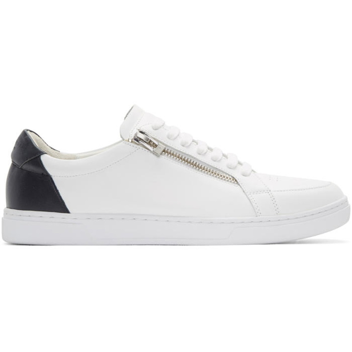 Photo: Tiger of Sweden White and Navy Arne Sneakers