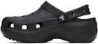 Crocs Black Classic Platform Clogs