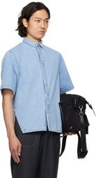 ADER error Blue Half Sleeve Product. 57 Denim Shirt
