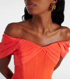 Rebecca Vallance Alani off-shoulder midi dress