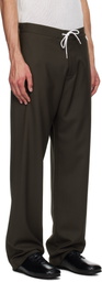 Magliano Brown Virgin Wool People's Pants
