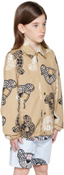 Burberry Kids Beige Thomas Bear Jacket