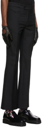 Ernest W. Baker Black Virgin Wool Trousers