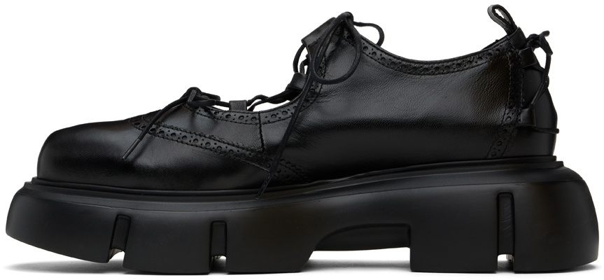 Simone Rocha Black Plartform Ghillie Brogues