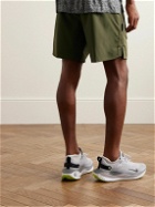 Nike Running - Challenger Mesh-Trimmed Dri-FIT Running Shorts - Green