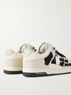 AMIRI - Skel Top Colour-Block Leather and Suede Sneakers - Neutrals