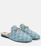 Gucci Princetown GG canvas slippers