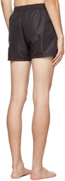 Balmain Black Printed Swim Shorts