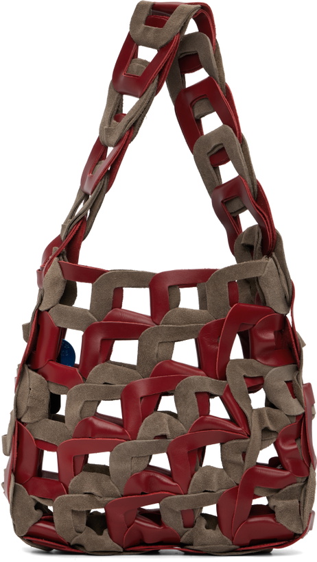 Photo: SC103 Red & Brown Links Bag