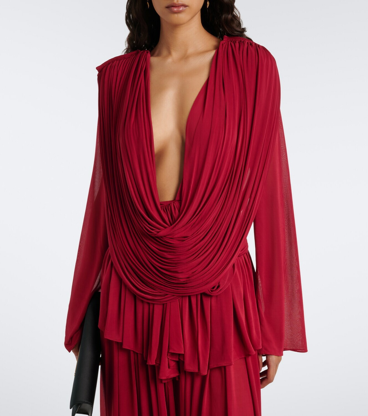 Christopher Esber Ripple draped jersey top