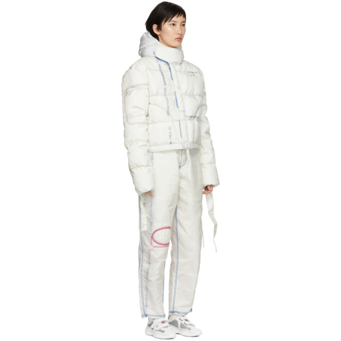 Kanghyuk Off-White Cropped Down Parka