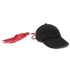 Palm Angels - Bandana-Trimmed Logo-Embroidered Cotton-Twill Baseball Cap - Black