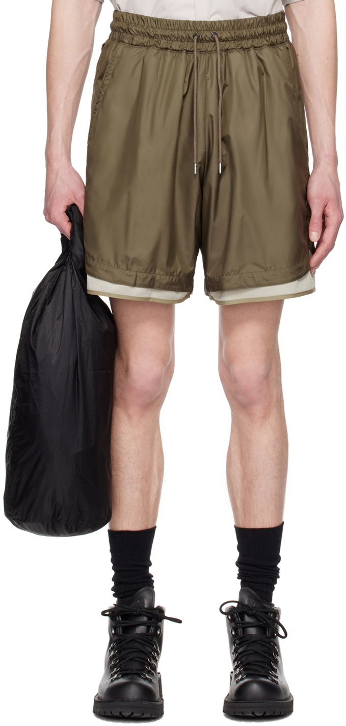 meanswhile Brown Ice Touch Shorts