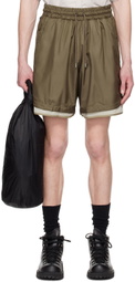 meanswhile Brown Ice Touch Shorts