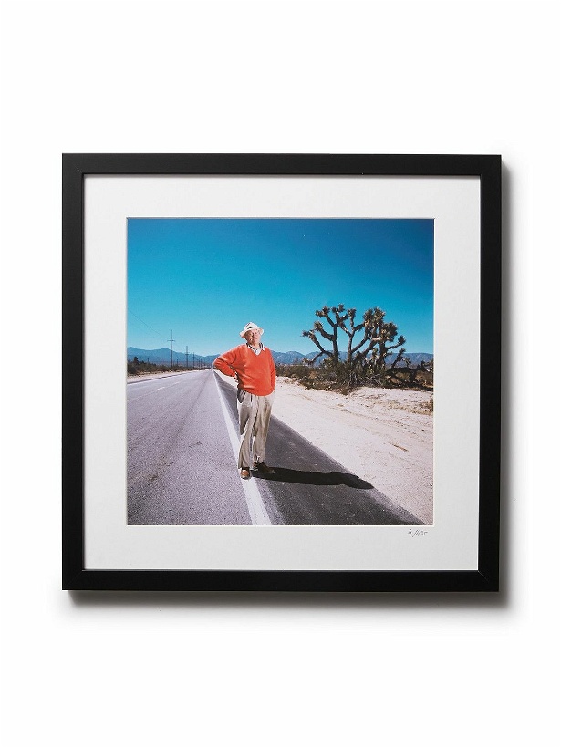 Photo: Sonic Editions - Framed 2001 Hockney Pear Blossom Highway Print, 16&quot; x 20&quot;