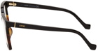 Loewe Black & Tortoiseshell Rectangular Glasses