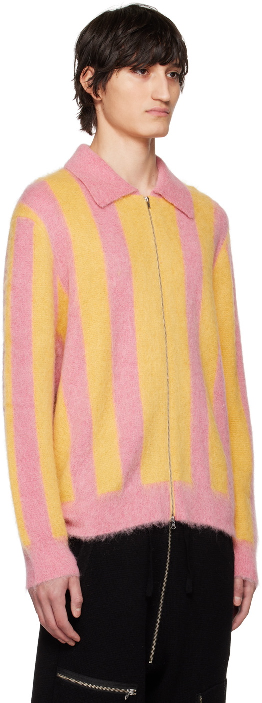 ZANKOV Pink & Yellow Nicolas Cardigan