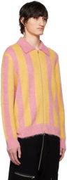 ZANKOV Pink & Yellow Nicolas Cardigan
