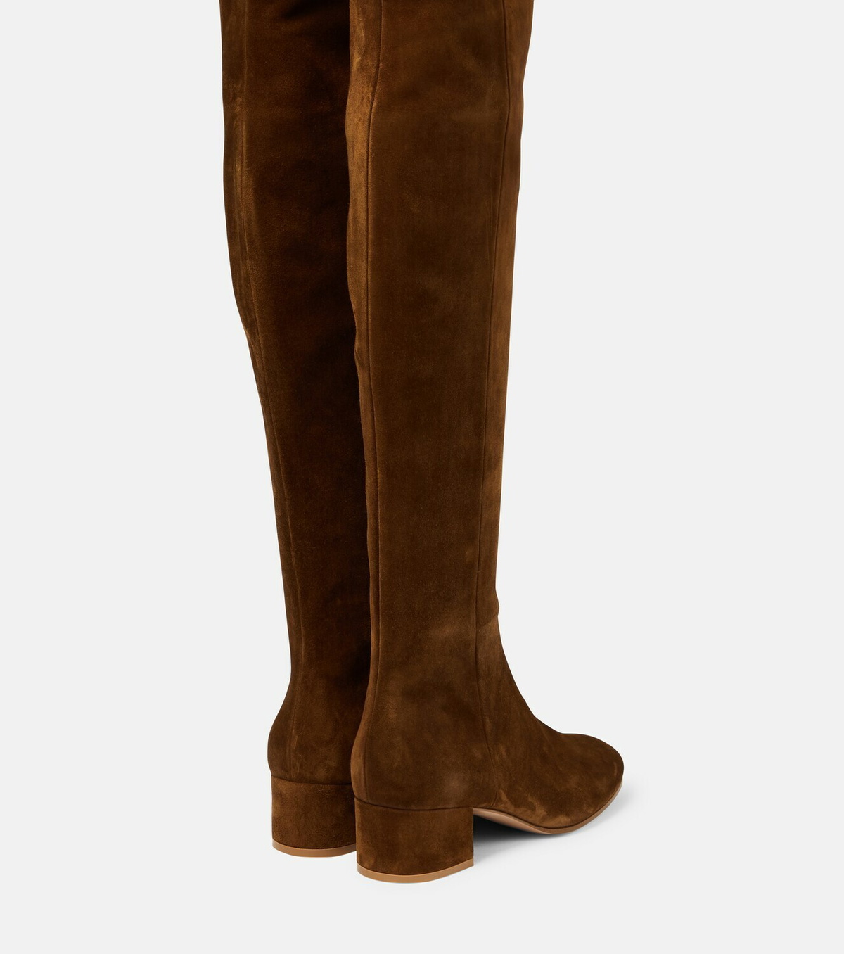 ブーツその他 GIANVITO ROSSI ELISE OVER-THE-KNEE BOOTS IN SUEDE Gianvito Rossi Elise Over-The-Knee Boots - Black Leather