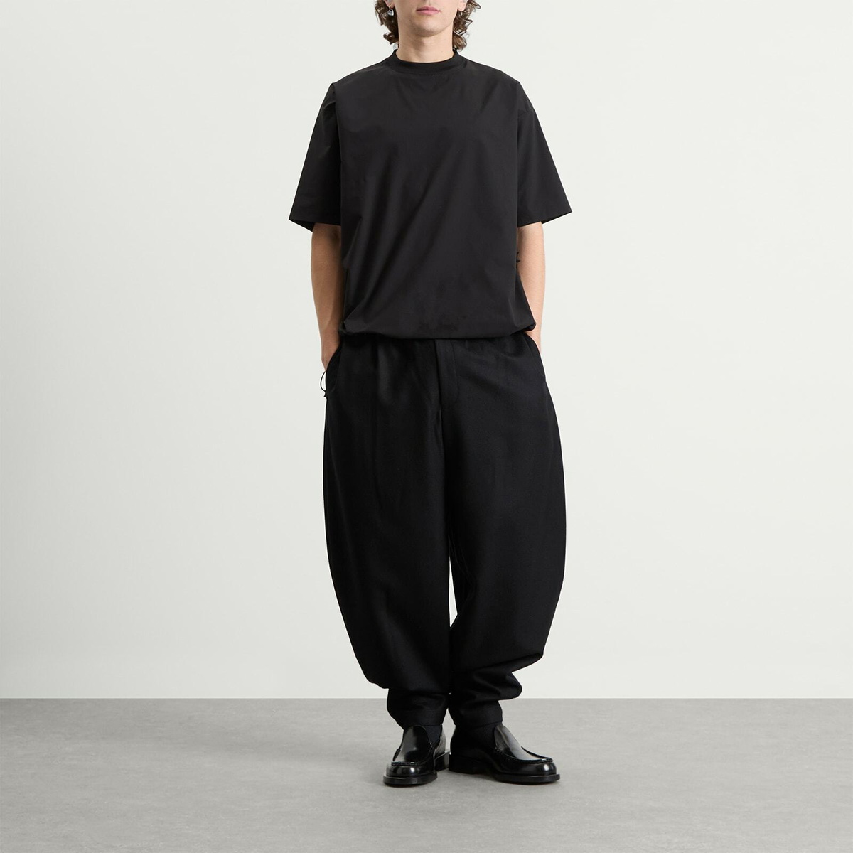 Comme des Garçons Men's Wide Leg Trouser in Black