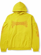 Balenciaga - Oversized Printed Cotton-Jersey Hoodie - Yellow