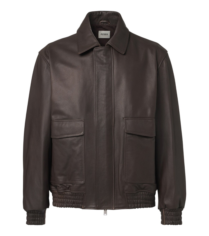 Photo: Arma Bari leather blouson jacket