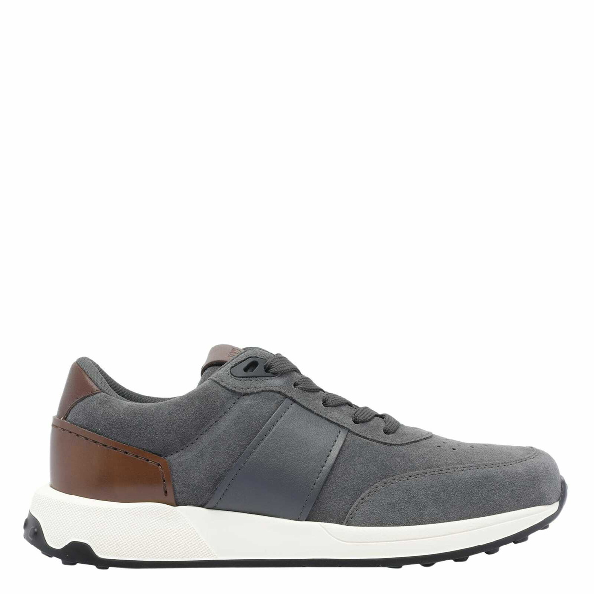 Tod's Leather-trimmed suede sneakers Tod's