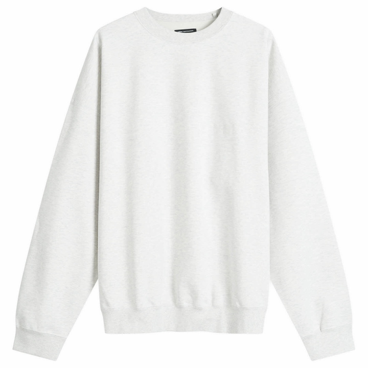 Photo: Y-3 Men's Core Logo Crew Sweat in Light Grey