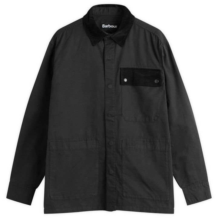 Photo: Barbour Men's Heritage + Silverbay OS Twill Overshirt in Black