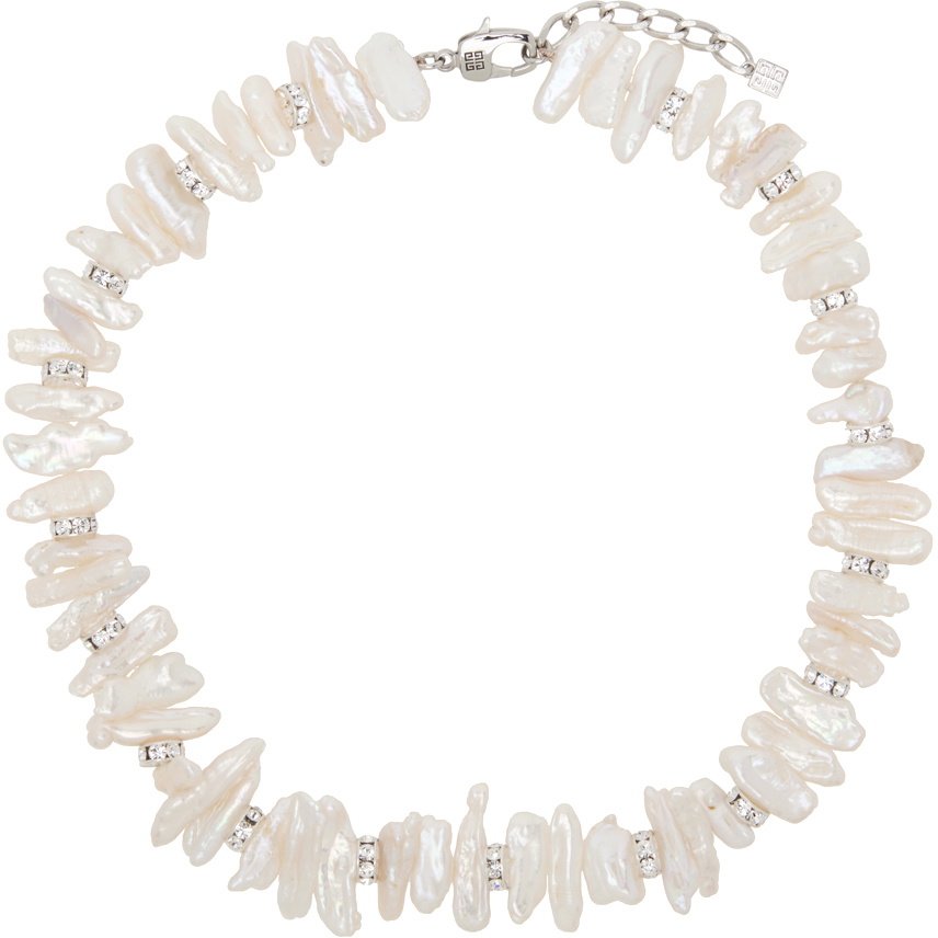 Givenchy White Faux-Pearl Necklace