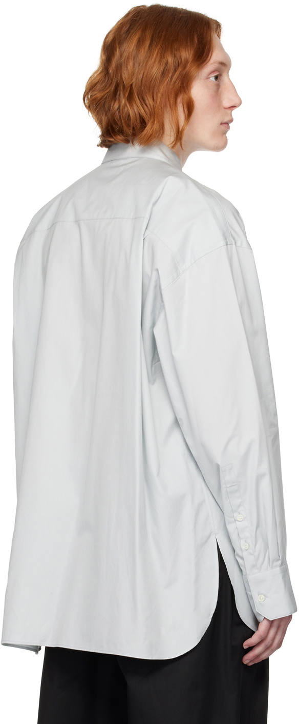 stein Blue Oversized Down Pat Shirt