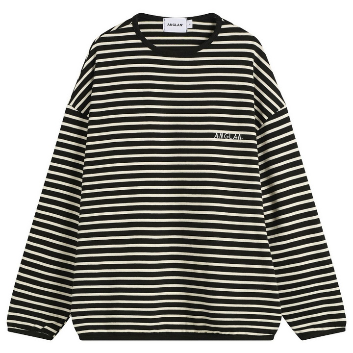 Photo: Anglan Men's Striped Long Sleeve in Black