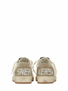GOLDEN GOOSE - 20mm Ballstar Nappa & Suede Sneakers