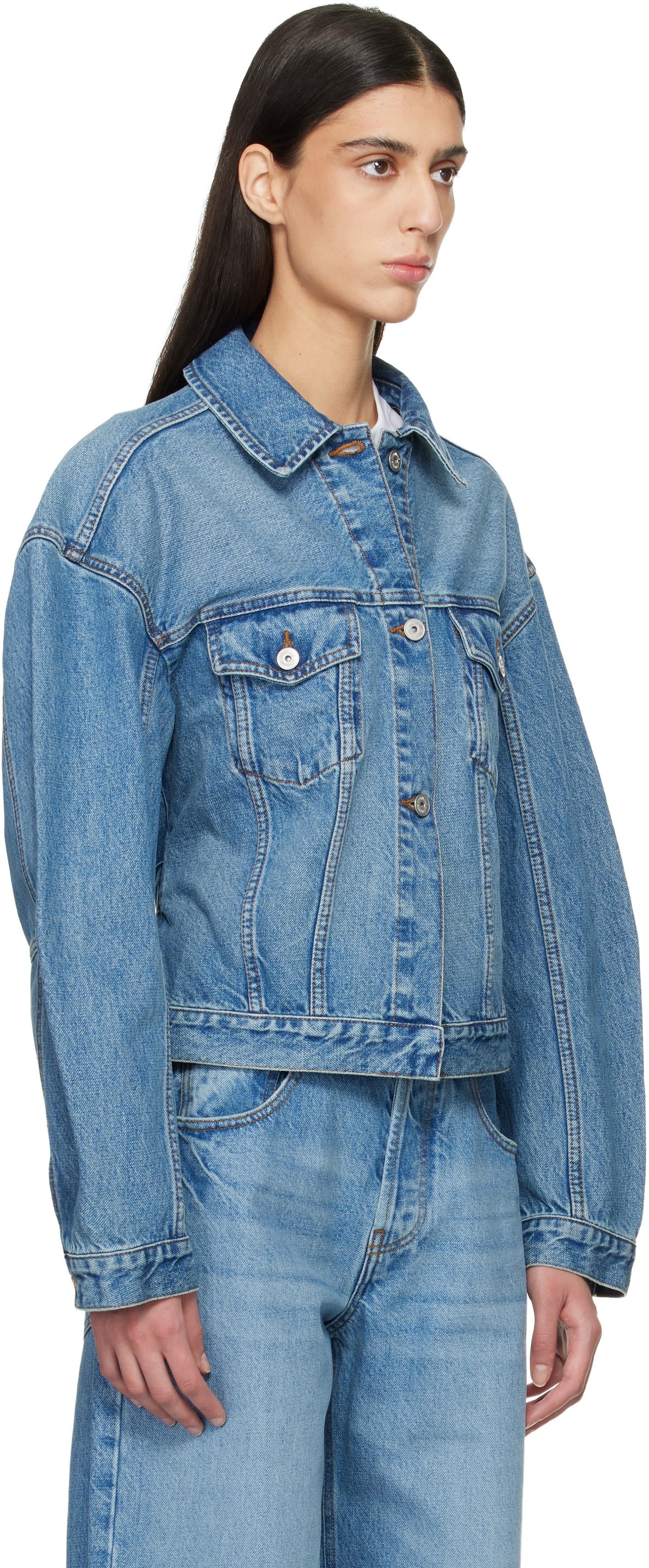 JACQUEMUS Blue Le Paysan 'The de-Nîmes' Denim Jacket