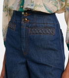 Zimmermann Aster cropped flared jeans
