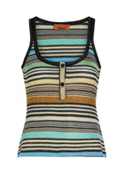 Missoni Striped Metallic-knit Tank top Multicoloured