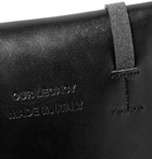 Our Legacy - Leather and Latex Messenger Bag - Black