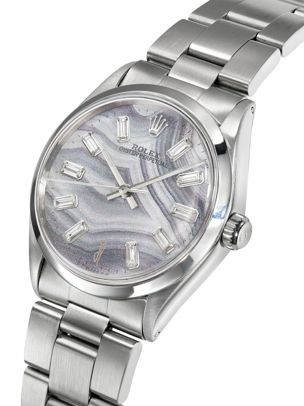 Jacquie Aiche Grey Reworked Vintage Rolex Oyster Perpetual Watch