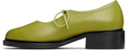 Nicole Saldaña SSENSE Exclusive Green Fabiana Loafers