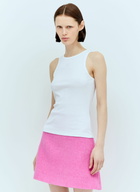 GANNI Soft Cotton Rib Tank Top