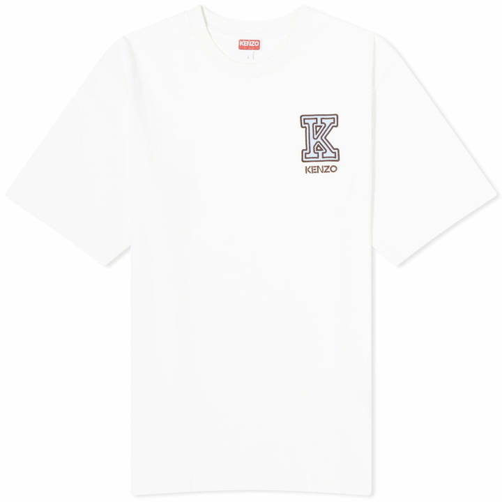 Photo: Kenzo Paris Men's Kenzo K Crest T-Shirt in Off White