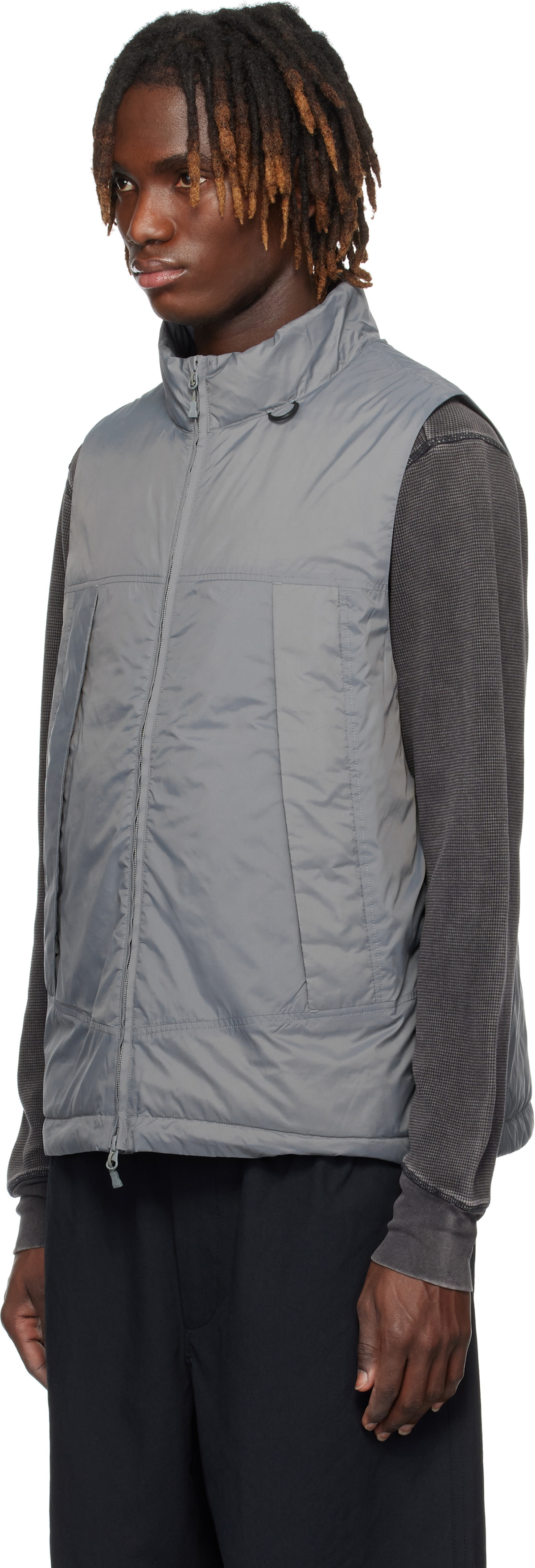 DAIWA PIER39 Gray Tech 2way Field Zip-Off Down Jacket