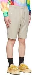 Needles Beige Rayon Shorts